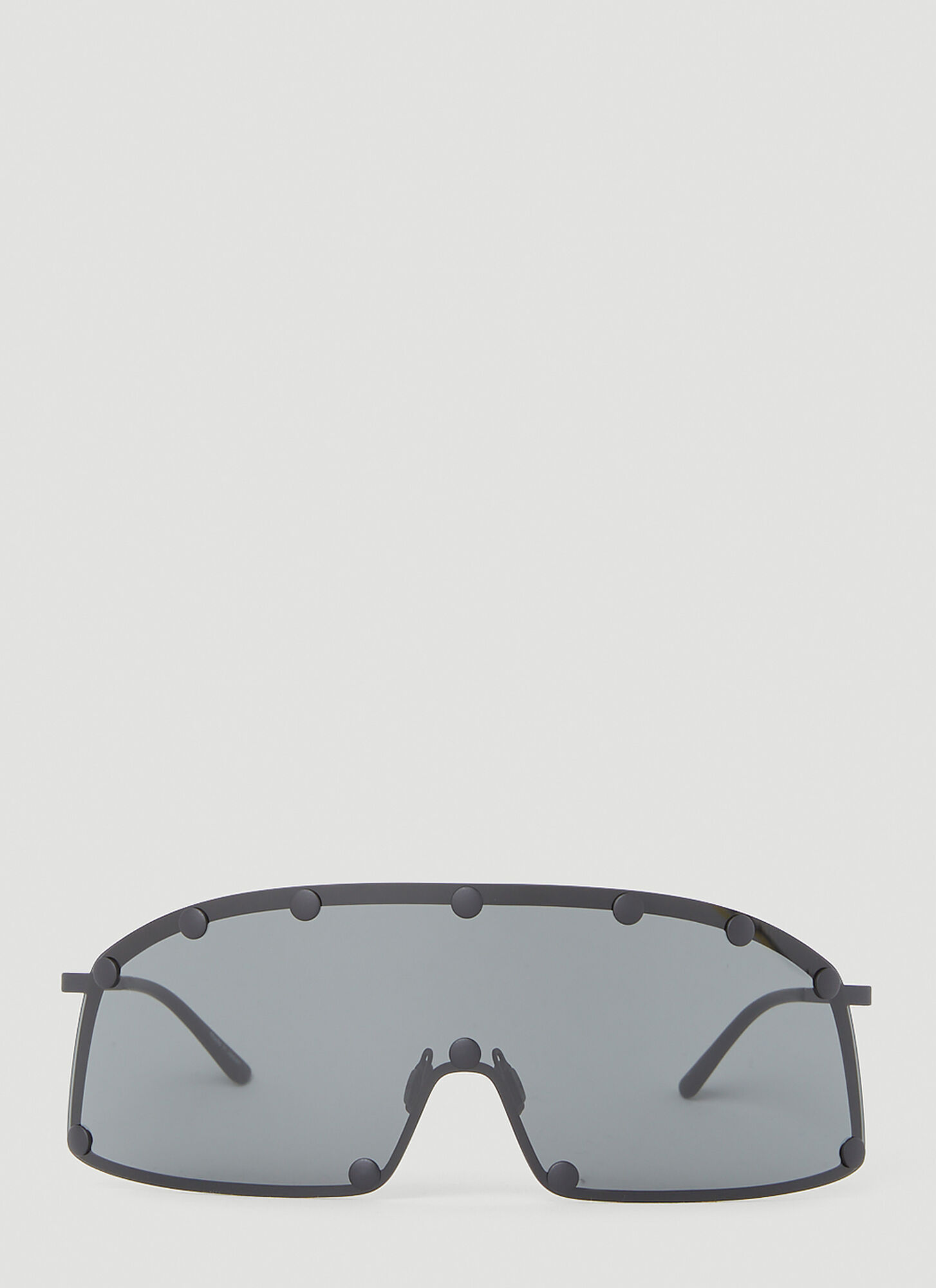 Shop Rick Owens Shielding Sunglasses In Black
