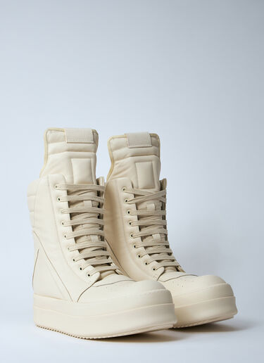 Rick Owens Jumbolaced Geobasket Sneakers White ric0160010