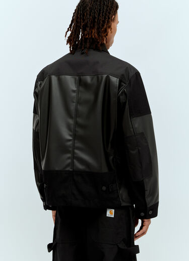 Junya Watanabe x Carhartt Faux Leather Jacket Black jwn0156001