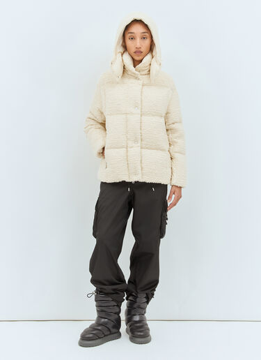 Moncler 파라나 트위드 쇼트 다운 재킷 크림 mon0258016