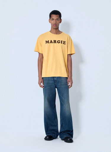 MM6 Maison Margiela Graphic Logo T-Shirt Orange mmm0164002