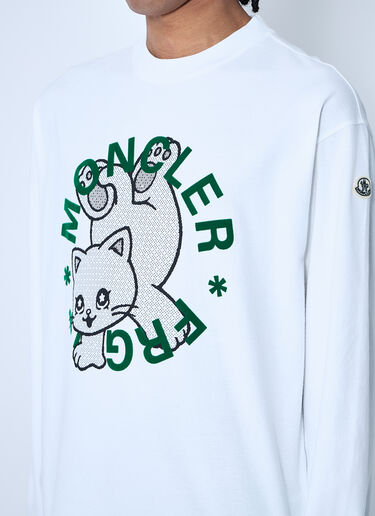 Moncler x FRGMT Hiroshi Fujiwara ロゴモチーフTシャツ ホワイト mfr0160062