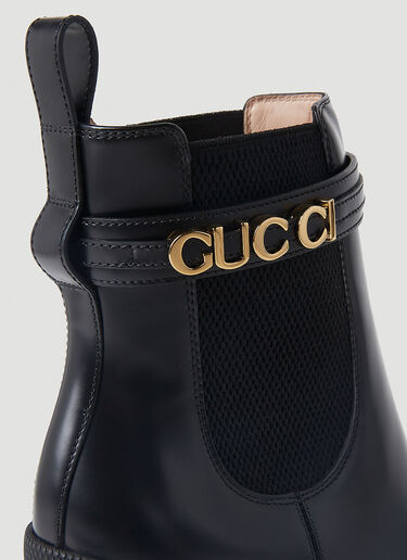 Gucci Trip Heeled Boots Black guc0251170