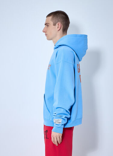 Gallery Dept. 90s Logo Print Hooded Sweatshirt Light Blue gdp0160004
