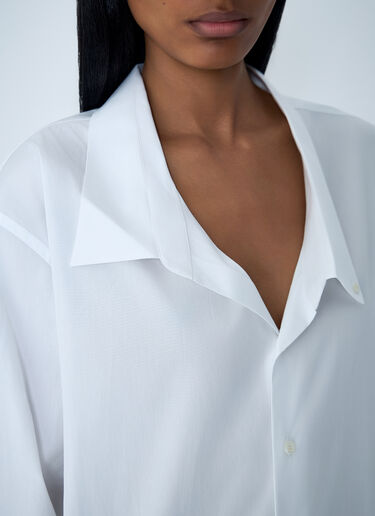 Poplin Shirt Prada Poplin Shirt White pra0262131