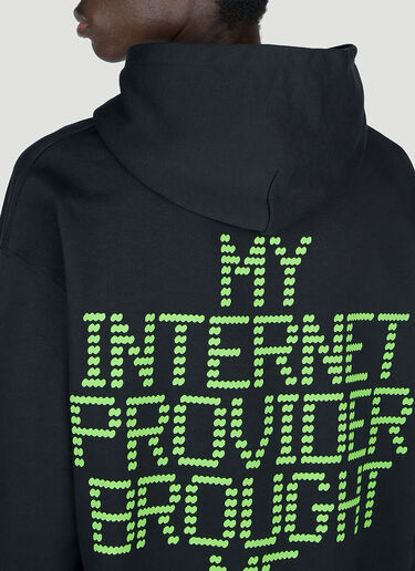 Boiler Room Internet Provider Hooded Sweatshirt Black bor0153011