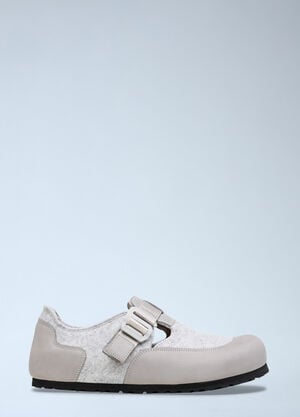 Birkenstock London Nova Felt Sneakers White brk0362002