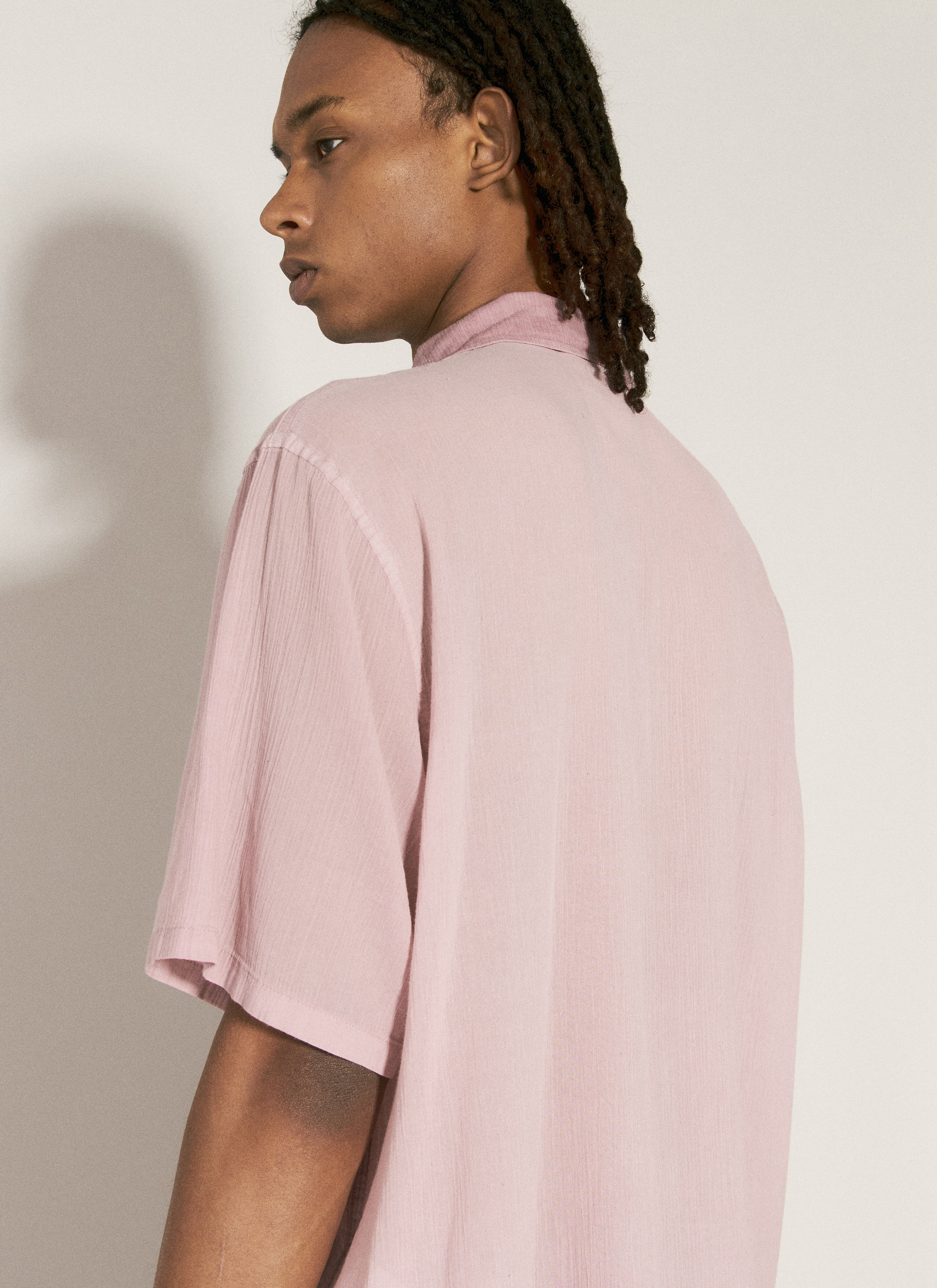 Our Legacy Men's' Crinkle Box Shirt in Lilac | LN-CC®