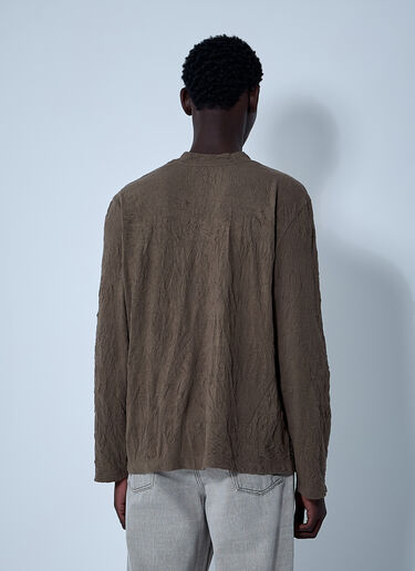 Our Legacy Big Long Sleeve T-Shirt Khaki our0161016