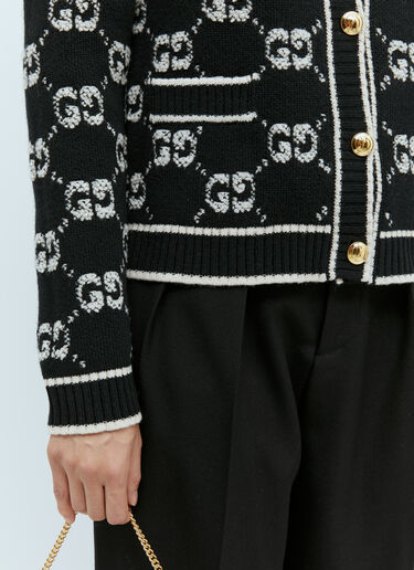 GG ウールブークレジャカード カーディガン Gucci GG ウールブークレジャカード カーディガン ブラック guc0255023