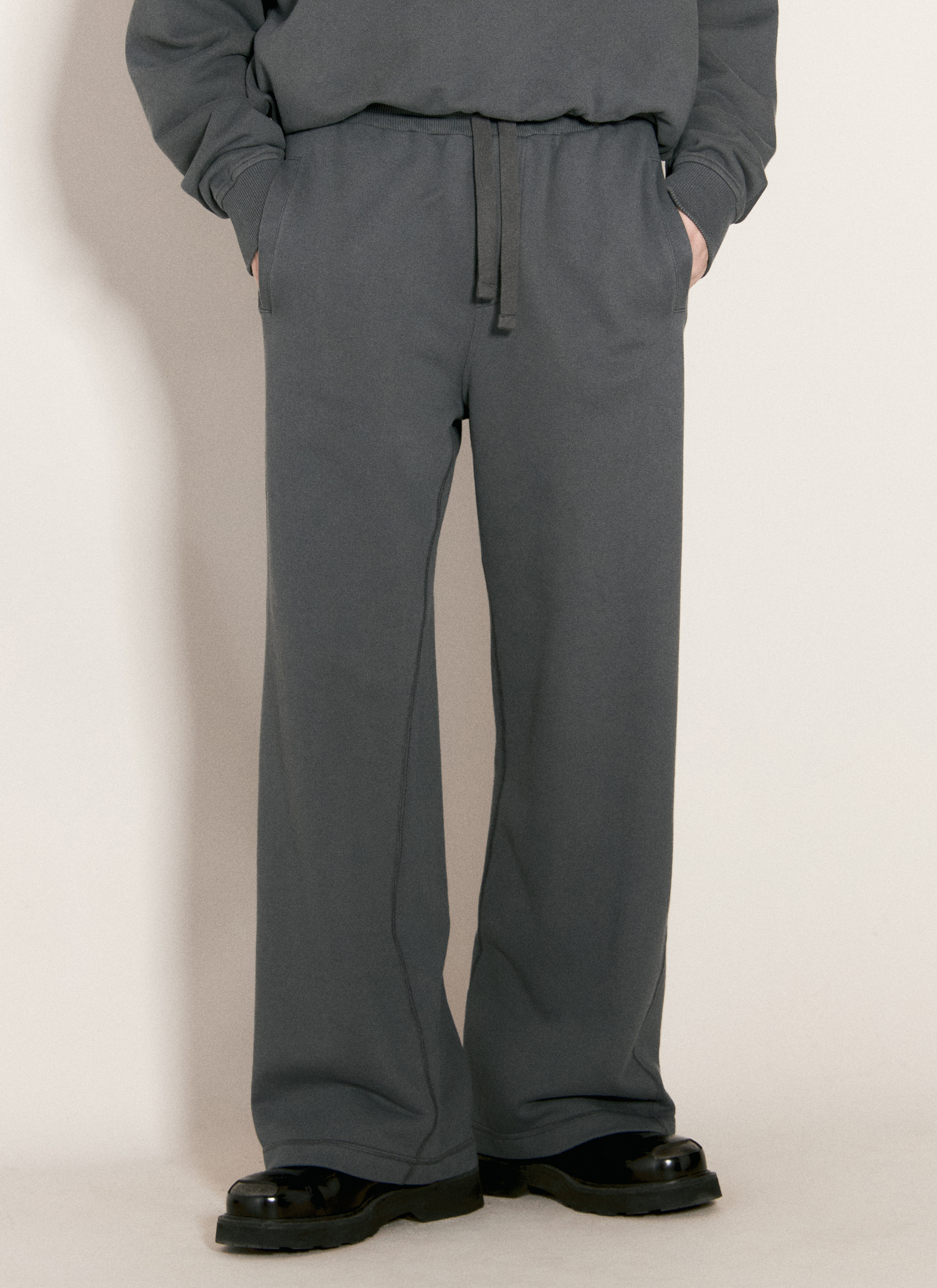 Dolce & Gabbana Wide Leg Tack Pants Grey dol0156008