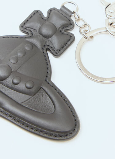 Vivienne Westwood Leather Orb Keyring Black vvw0159014