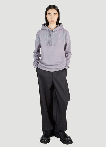 6 Moncler 1017 ALYX SM 徽标印花连帽运动衫 丁香紫 mal0251010
