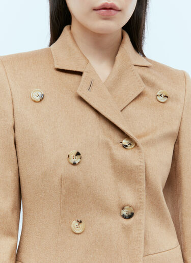 Max Mara Double Breasted Wool Blazer Camel max0254067