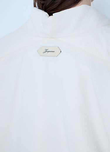 Jacquemus The Châle Bomber Jacket White jac0264006