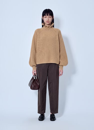 LN-CC® - Max Mara: Ribbed Knit Sweater - Camel Max Mara Ribbed Knit Sweater Camel max0266055