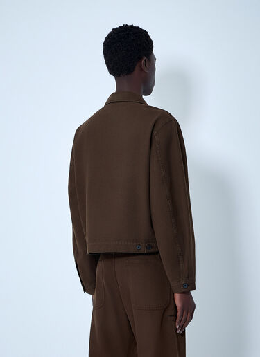 Lemaire Cotton Twill Jacket Brown lem0164007