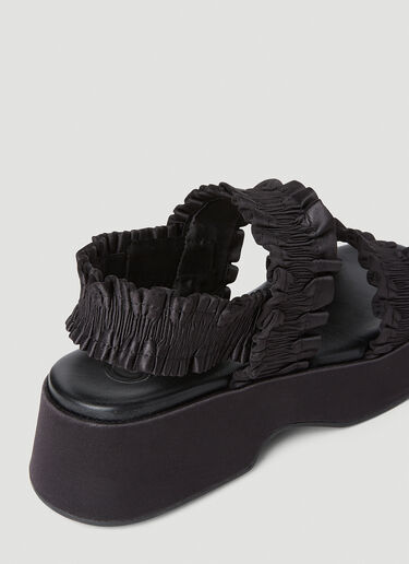 GANNI Smock Flaftorm Sandals Black gan0252040