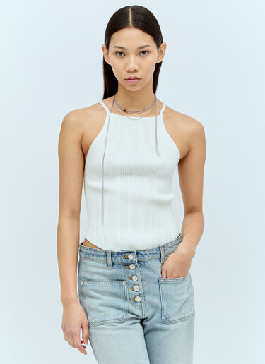 Courrèges 宝石链环项链 银色 cou0255025