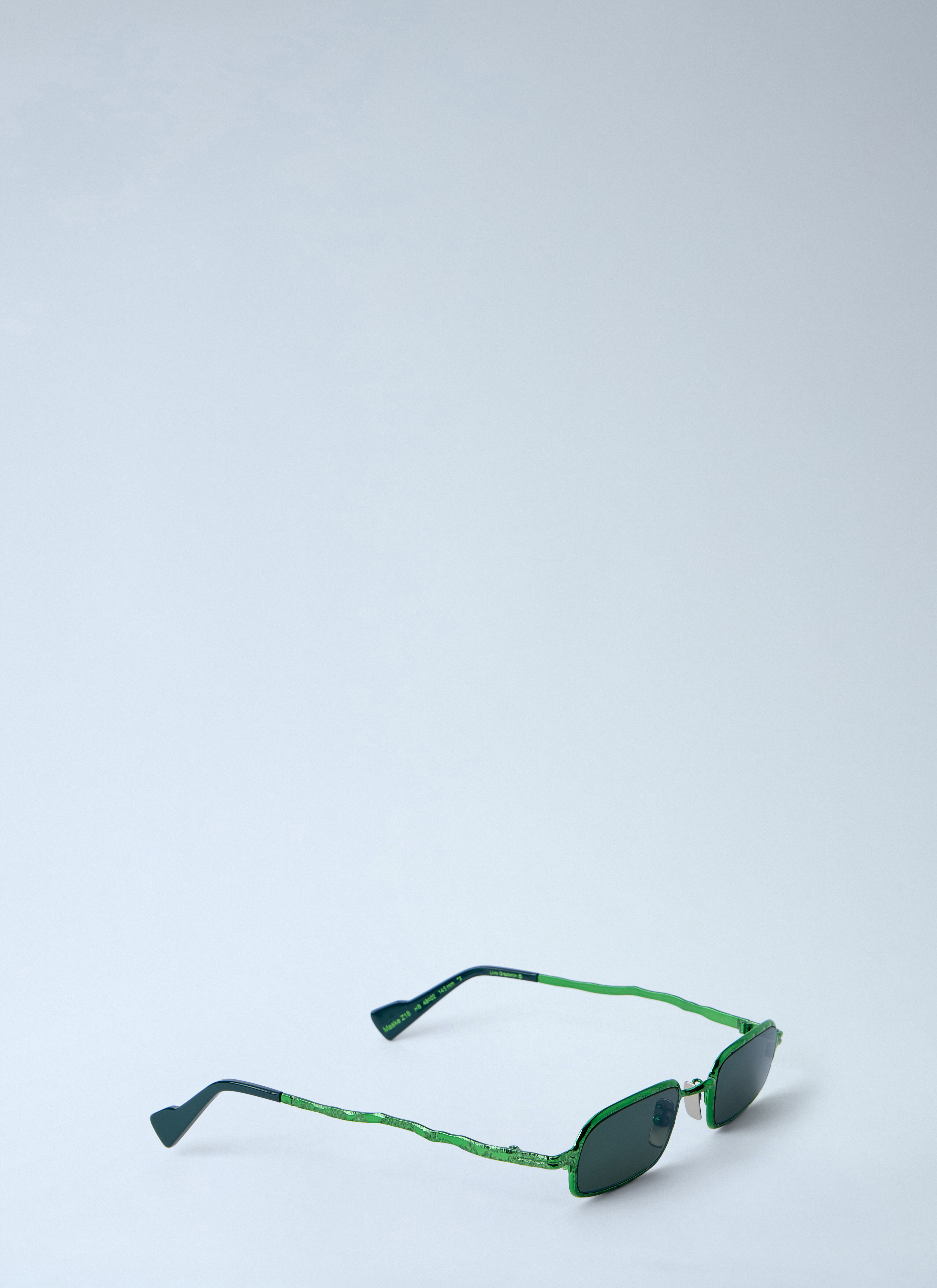Kuboraum Women's' Z18 Hamburger Banhoff Sunglasses in Green | LN-CC®