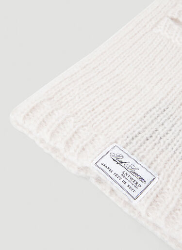 Logo Patch Knit Balaclava Raf Simons Logo Patch Knit Balaclava Light Pink raf0150022