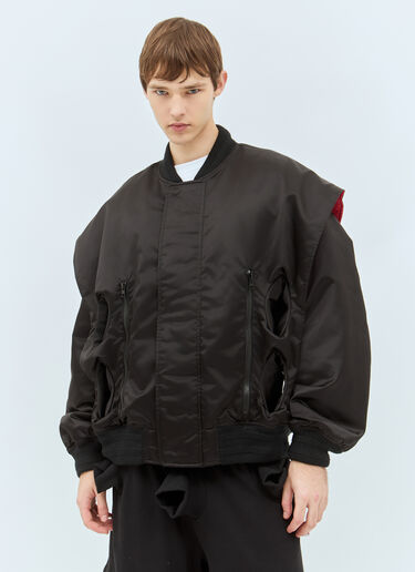 Walter Van Beirendonck Tunnel Bomber Jacket Black wlt0158001