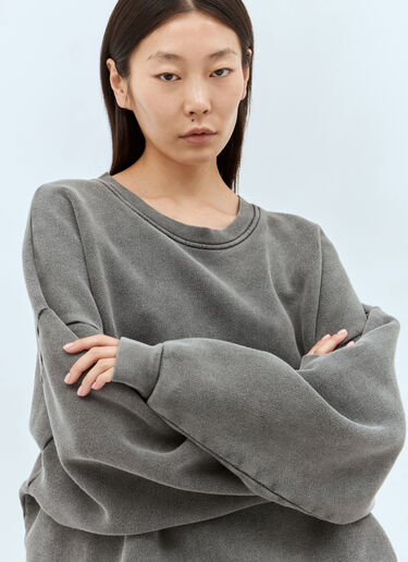 Acne Studios 로고 패치 맨투맨 블랙 acn0357002