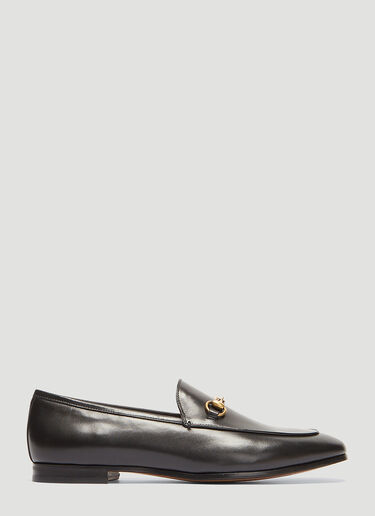 Gucci Jordaan Leather Loafers Black guc0233088