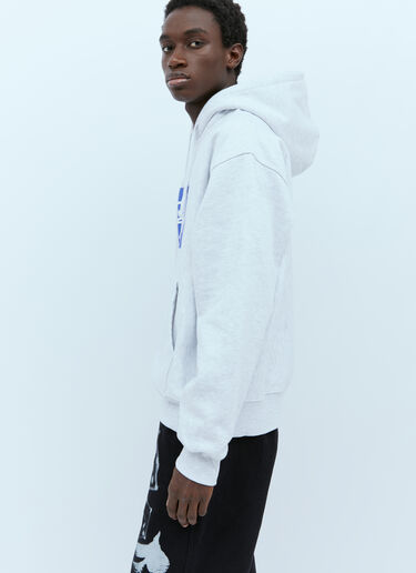 Stüssy Stock Logo Applique Hooded Sweatshirt Light Grey sts0152079