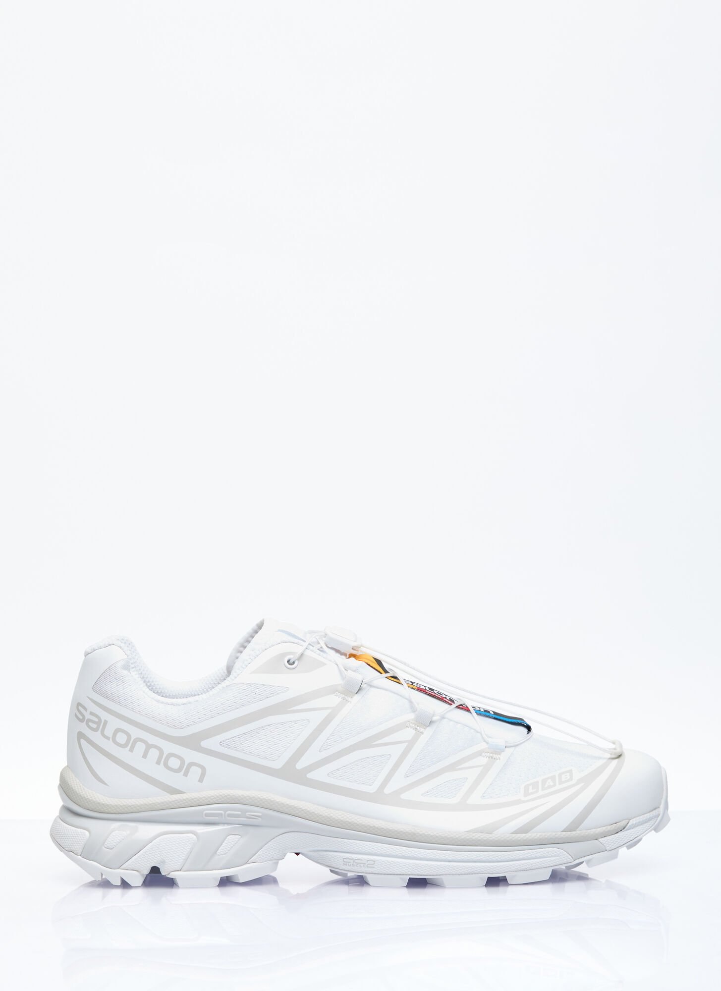 Salomon 'xt-6 S/lab' White Sneakers With Drawstring In White