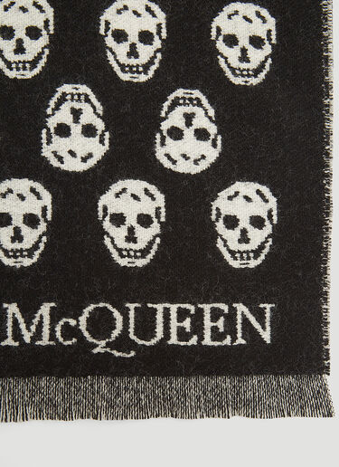 Alexander McQueen アップサイドダウン スカーフ ブラック amq0243065