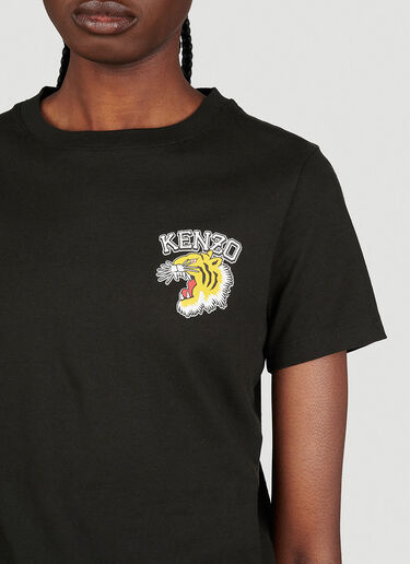 Kenzo Tiger Varsity T-Shirt Black knz0253007