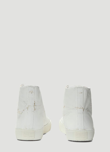 Maison Margiela Cracked Tabi Sneakers White mla0238015