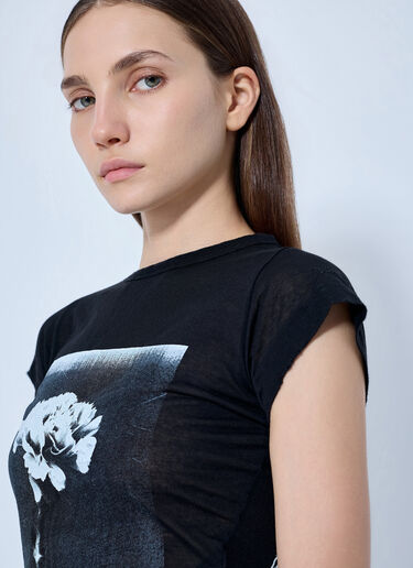 LN-CC® - Balenciaga: Graphic Print T-Shirt - Black Balenciaga Graphic Print T-Shirt Black bal0265015