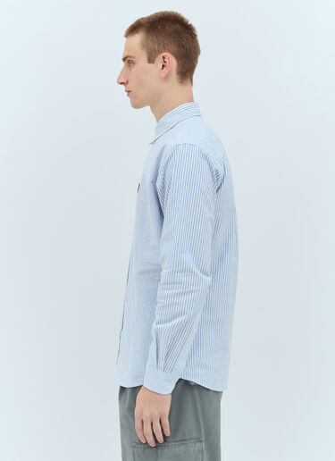Human Made 스트라이프 옥스퍼드 셔츠  블루 hmd0156008