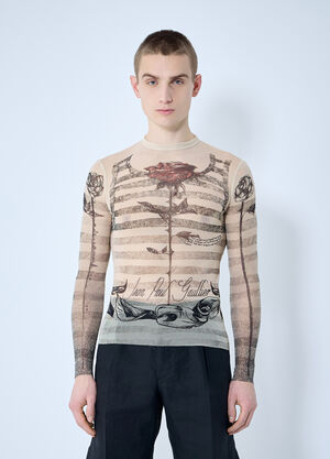 Diesel Mesh Long Sleeve Top Grey dsl0159016