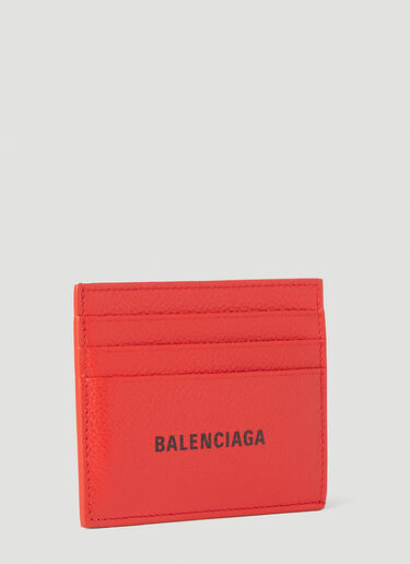 Balenciaga Logo Print Cardholder Red bal0151070