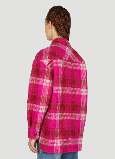 Isabel Marant Étoile 하벨리 체크 재킷 핑크 ibe0251015