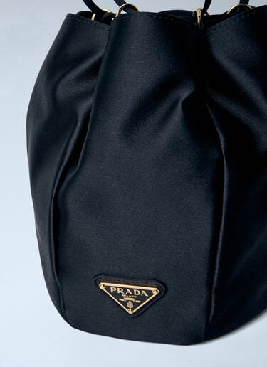 Prada Satin Mini Bucket Bag Black pra0264016