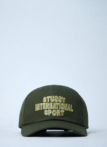 Stüssy Logo Motif Baseball Cap Olive sts0161016