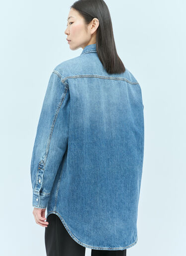 Gucci Washed Organic Denim Shirt Blue guc0255004