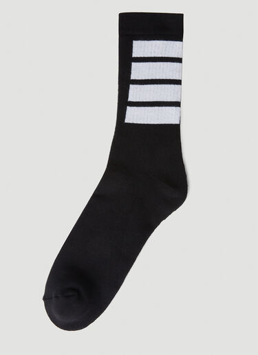 Thom Browne 4 Bar Socks Black thb0151038