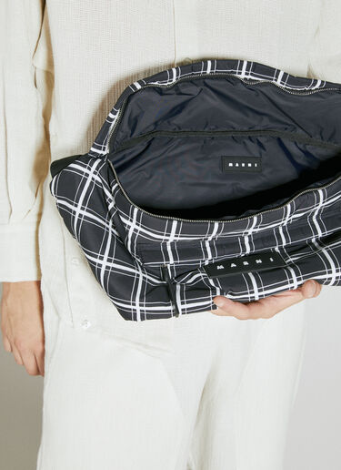 Marni Large Check Belt Bag Black mni0154015