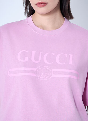 Gucci Printed T-Shirt Pink guc0259028