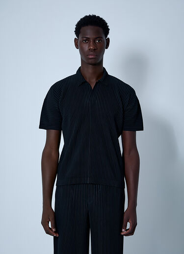 Homme Plissé Issey Miyake Pleated Shirt Black hmp0161016
