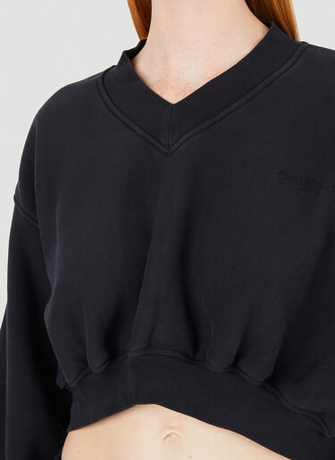 Alexander Wang Cropped Sweatshirt Black awg0246001
