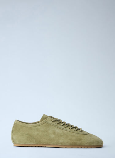 Dries Van Noten Suede Low-Top Trainers Khaki dvn0163029