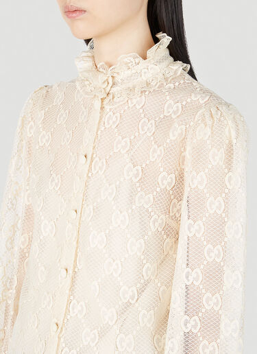 Gucci GG 蕾丝衬衫 奶油色 guc0251182
