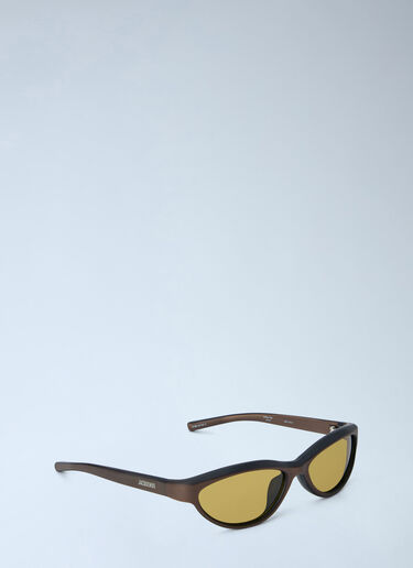 LN-CC® - Jacquemus: Curvo Sunglasses - Brown Jacquemus Curvo Sunglasses Brown jac0365303