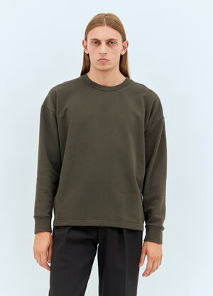 The Row Ezan Long-Sleeve T-Shirt Brown row0159001